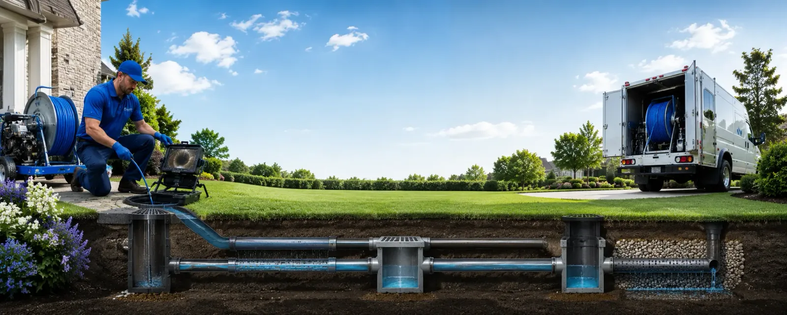 Outdoor drain cleaning information for Dille, WV